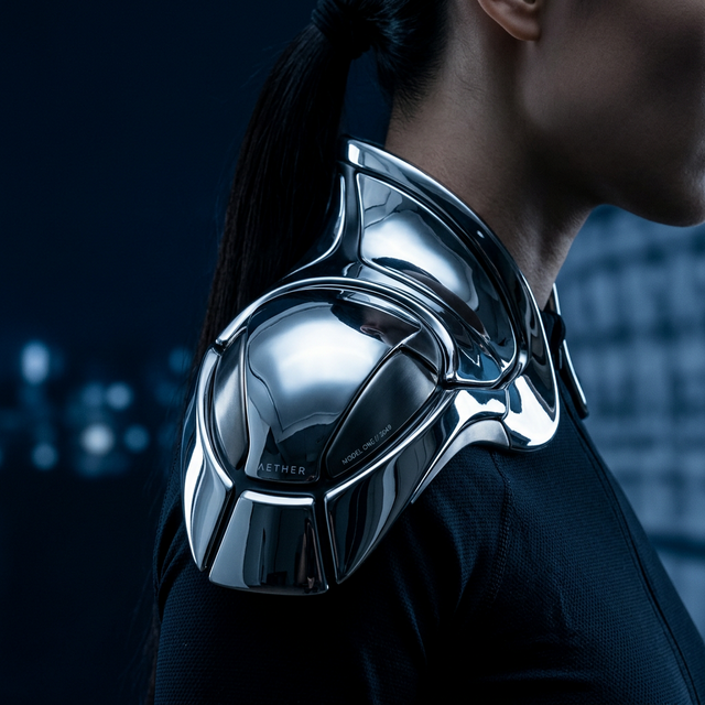 Shiny metallic fashion object